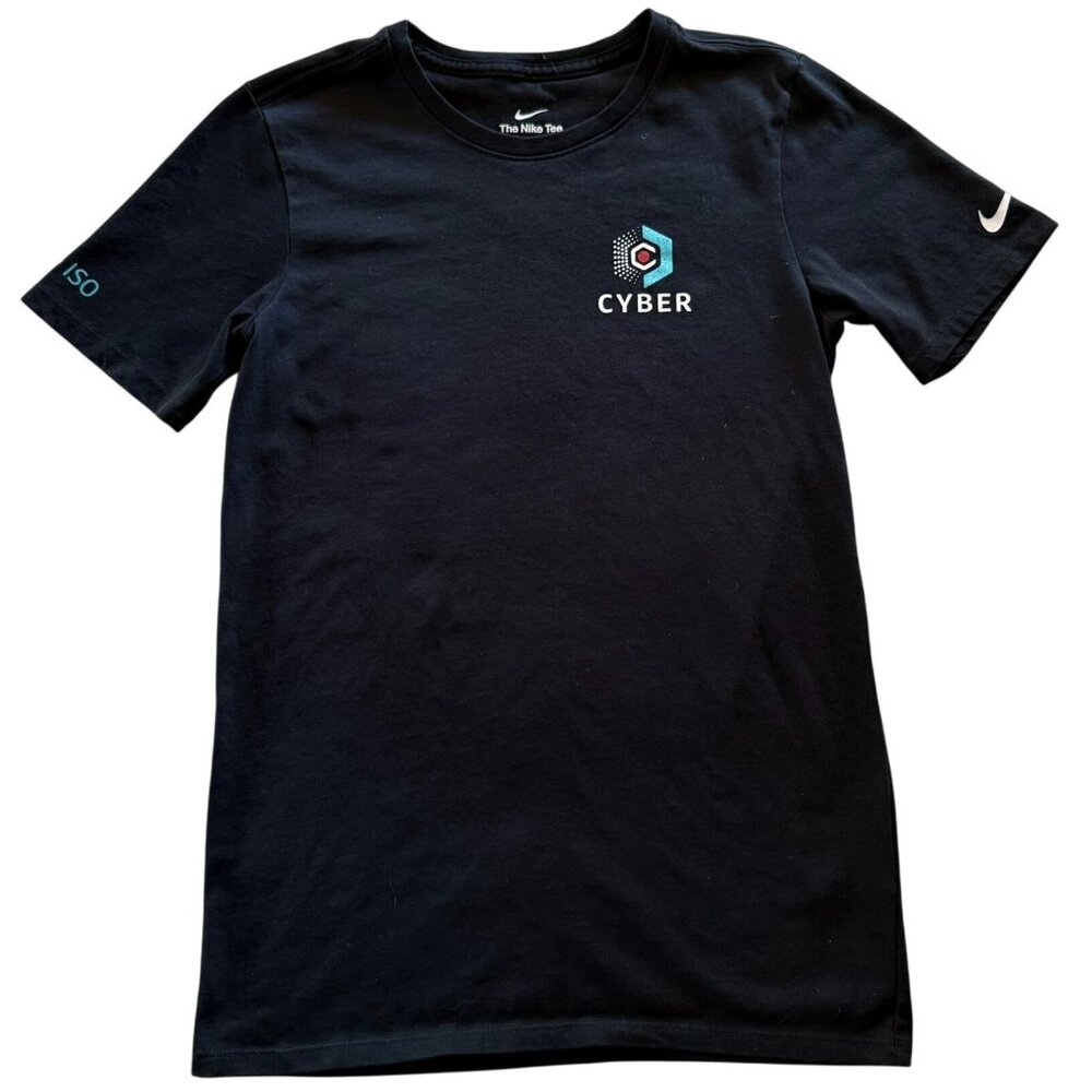 Nike Dri Fit Black Cyber Tee Mens and Womens Size XS Cyberpunk Athleisure Shirt